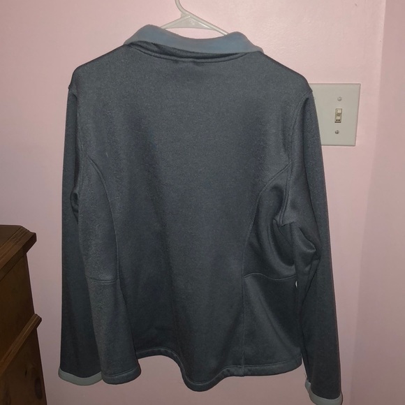 Blue north face zip up jacket - Picture 2 of 2